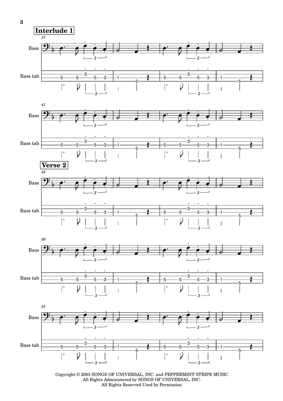 Seven Nation Army Seven Nation Army Acoustic Guitar scores gallery preview page 3