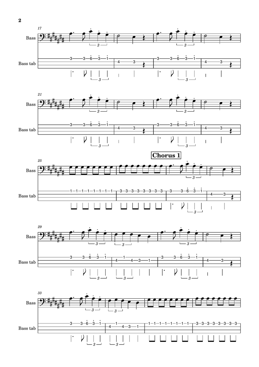 Seven Nation Army Seven Nation Army Acoustic Guitar scores gallery preview page 2