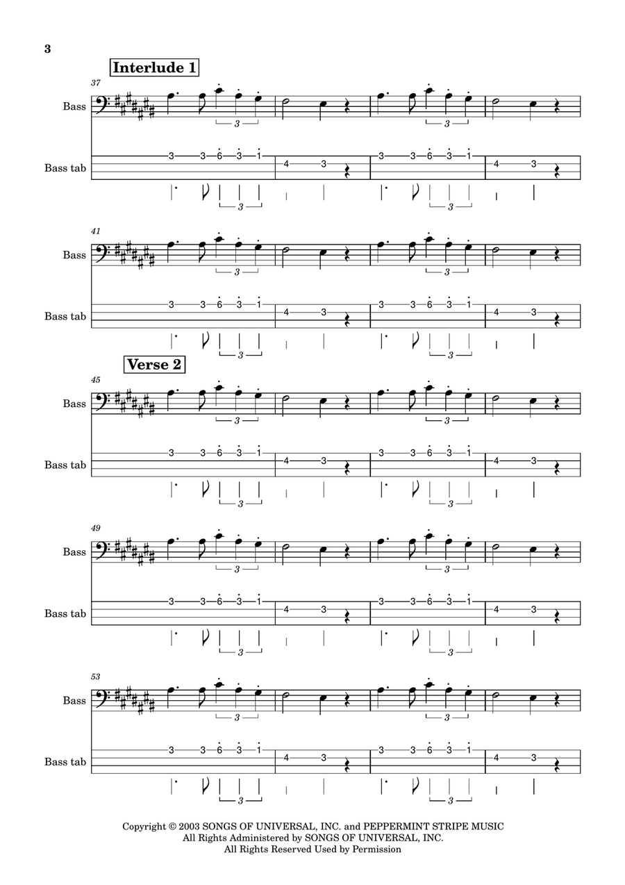 Seven Nation Army Seven Nation Army Acoustic Guitar scores gallery preview page 3