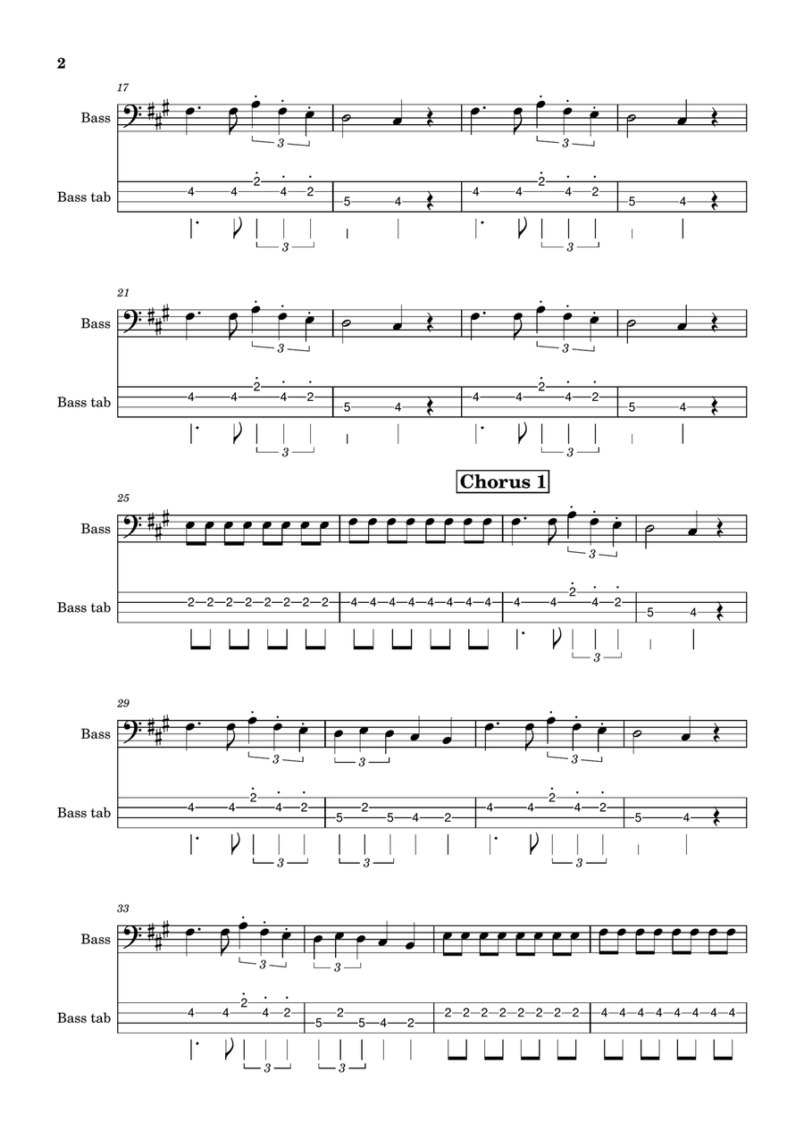 Seven Nation Army Seven Nation Army Acoustic Guitar scores gallery preview page 2