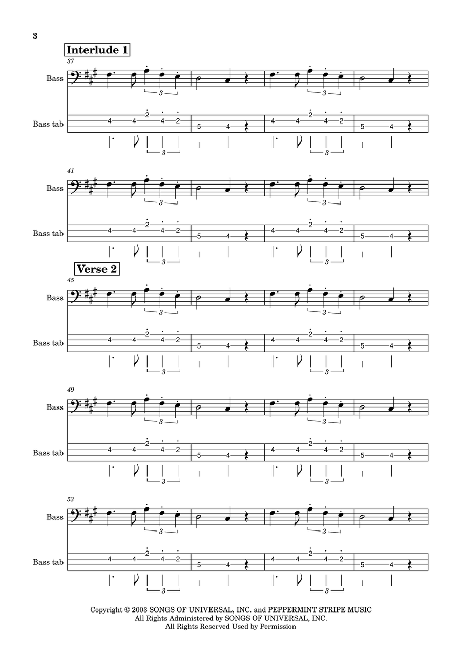 Seven Nation Army Seven Nation Army Acoustic Guitar scores gallery preview page 3