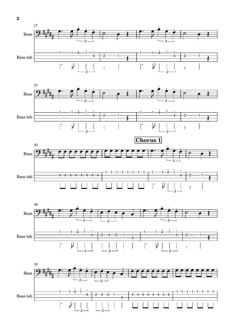 Seven Nation Army Seven Nation Army Acoustic Guitar scores gallery preview page 2
