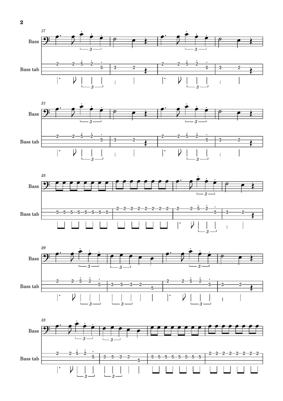Seven Nation Army Seven Nation Army Acoustic Guitar scores gallery preview page 2
