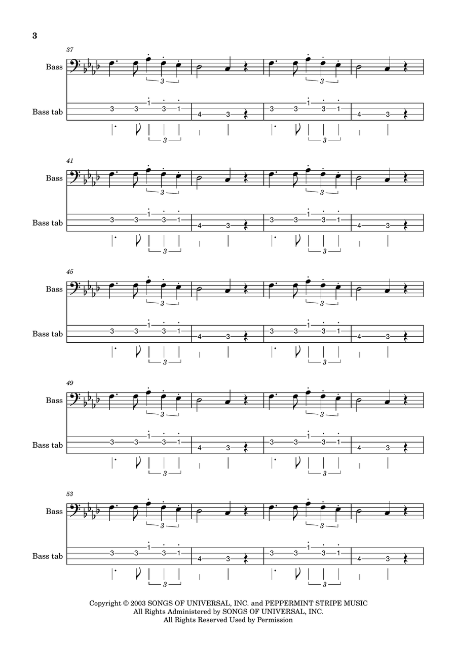 Seven Nation Army Seven Nation Army Acoustic Guitar scores gallery preview page 3
