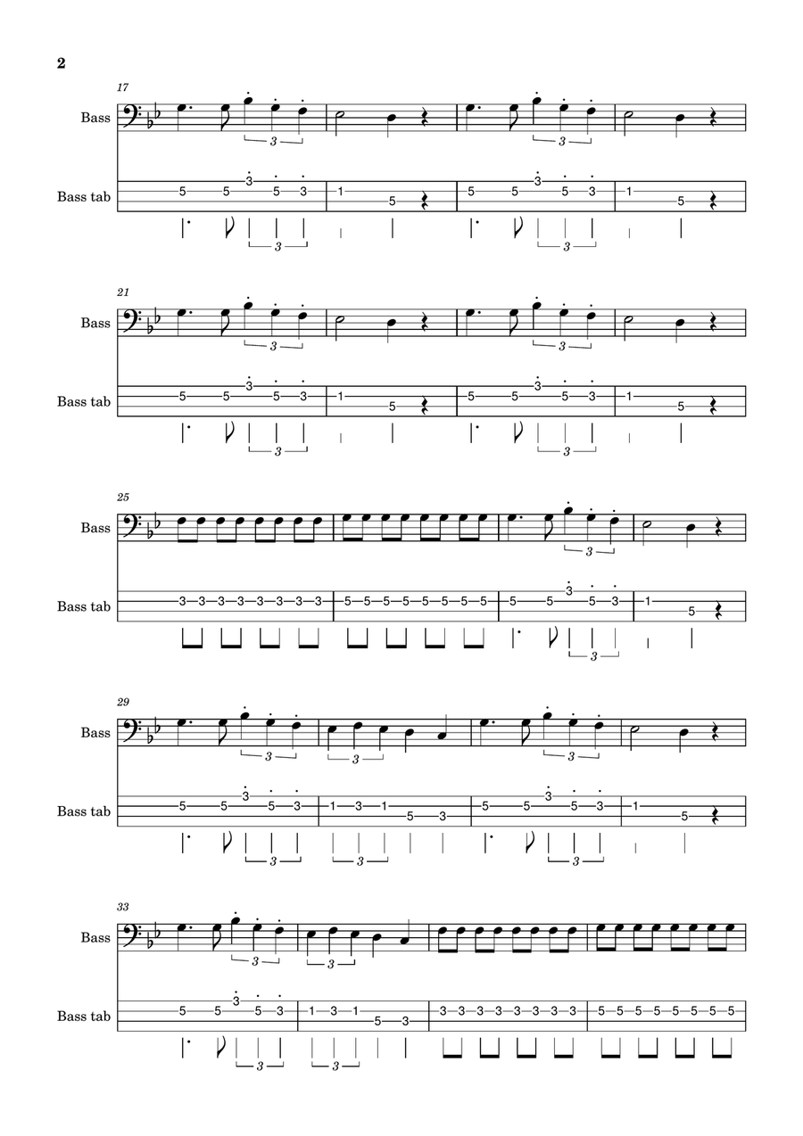Seven Nation Army Acoustic Guitar scores gallery preview page 2