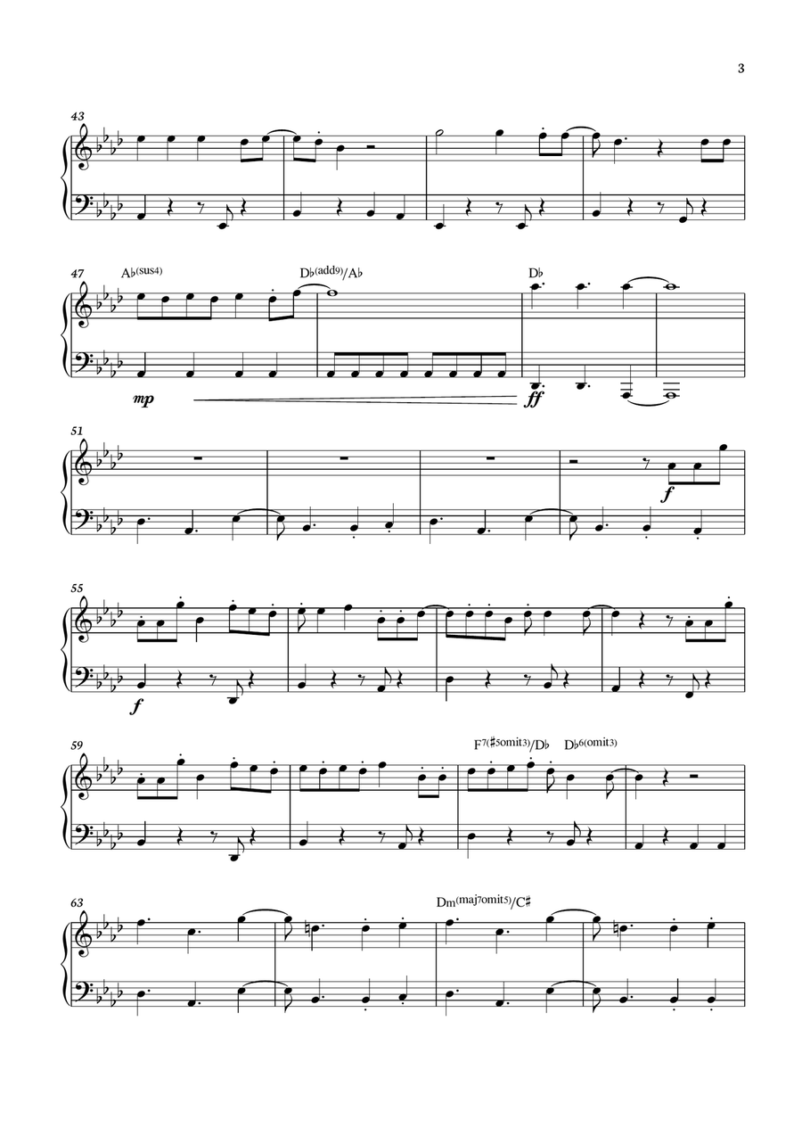 I Feel Alive I Feel Alive Piano Solo scores gallery preview page 3