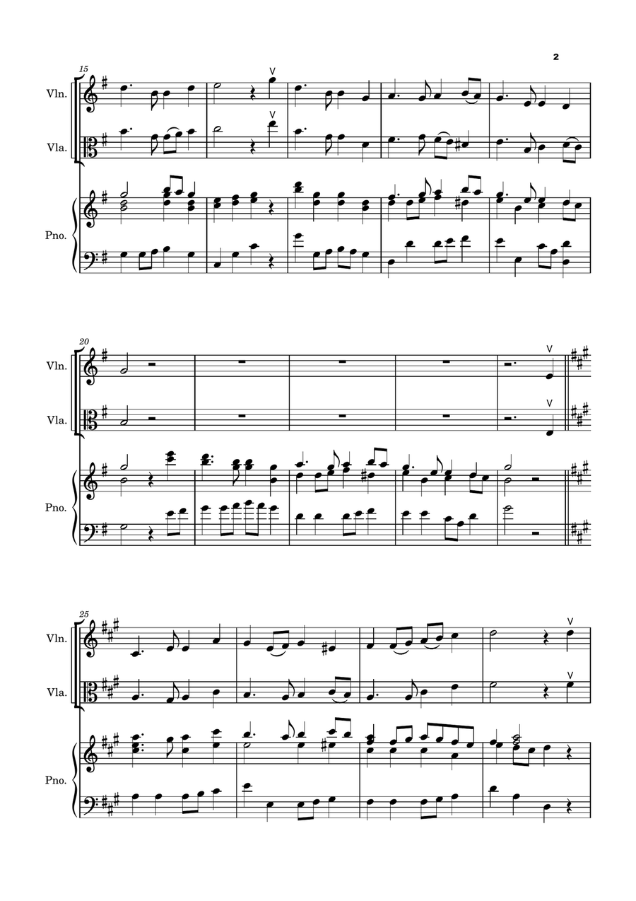 Five Christmas Songs for Violin and Viola - volume 3 String Duet scores gallery preview page 3