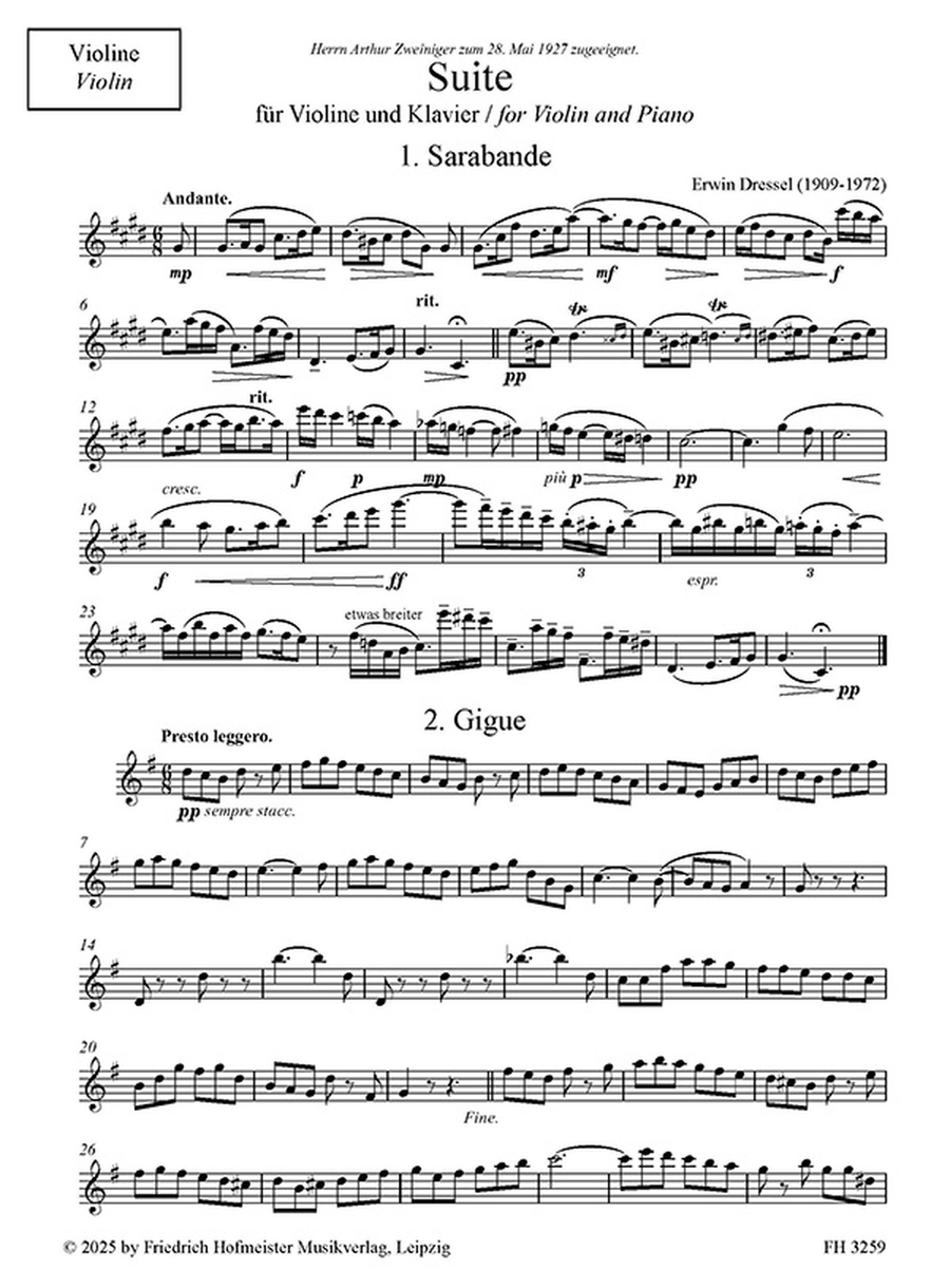 Suite Suite Violin Solo scores gallery preview page 2
