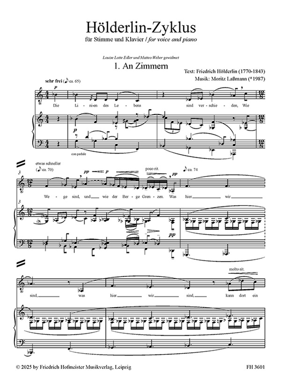 Hölderlin-Zyklus Hölderlin-Zyklus Voice scores gallery preview page 2