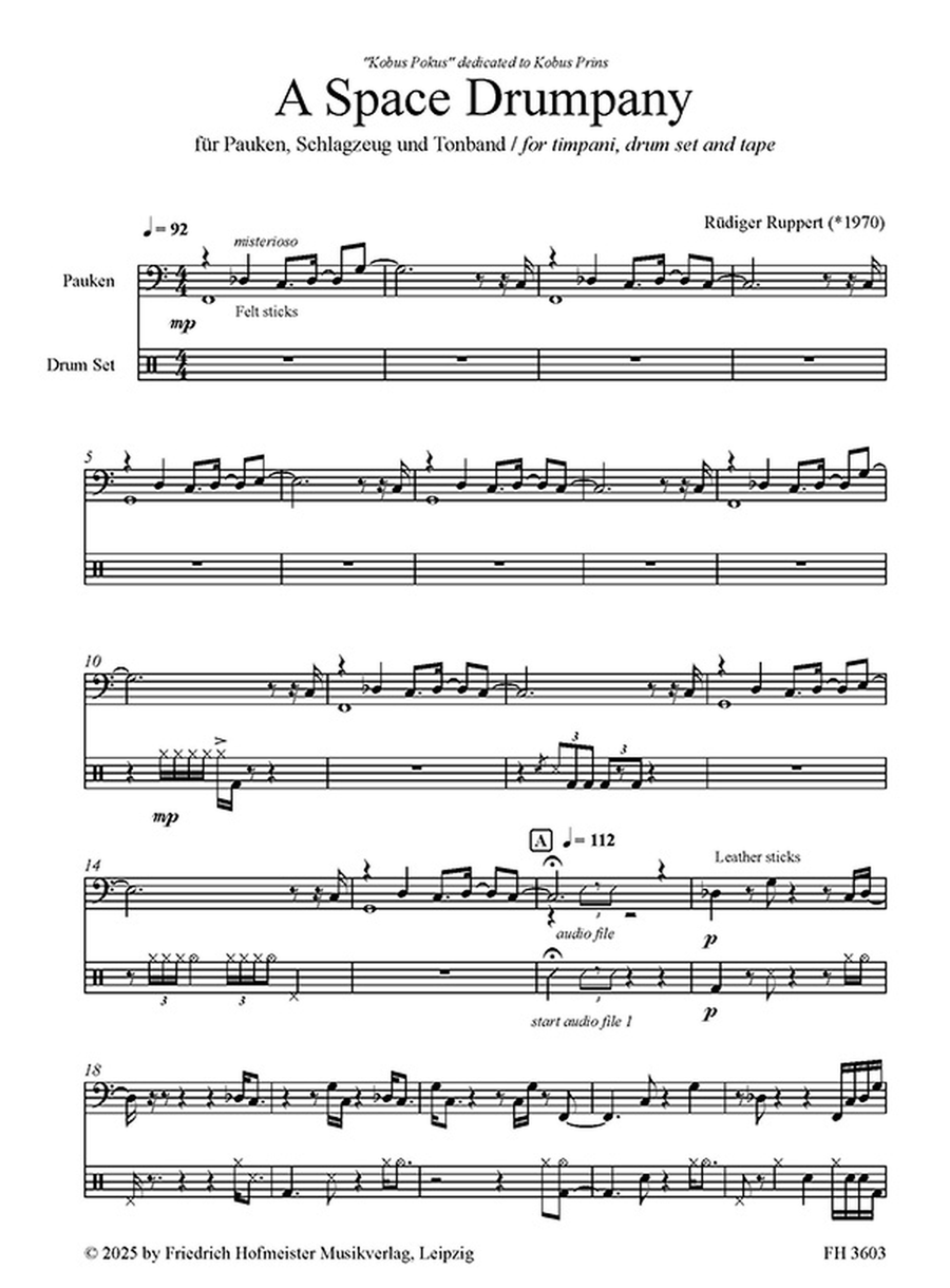 A Space Drumpany A Space Drumpany Drum Set scores gallery preview page 2