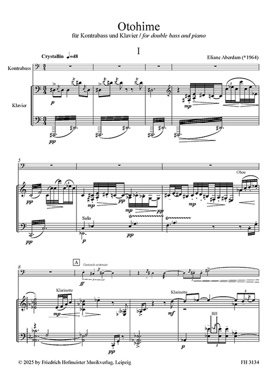 Otohime für Kontrabass und Orchester Orchestra scores gallery preview page 2