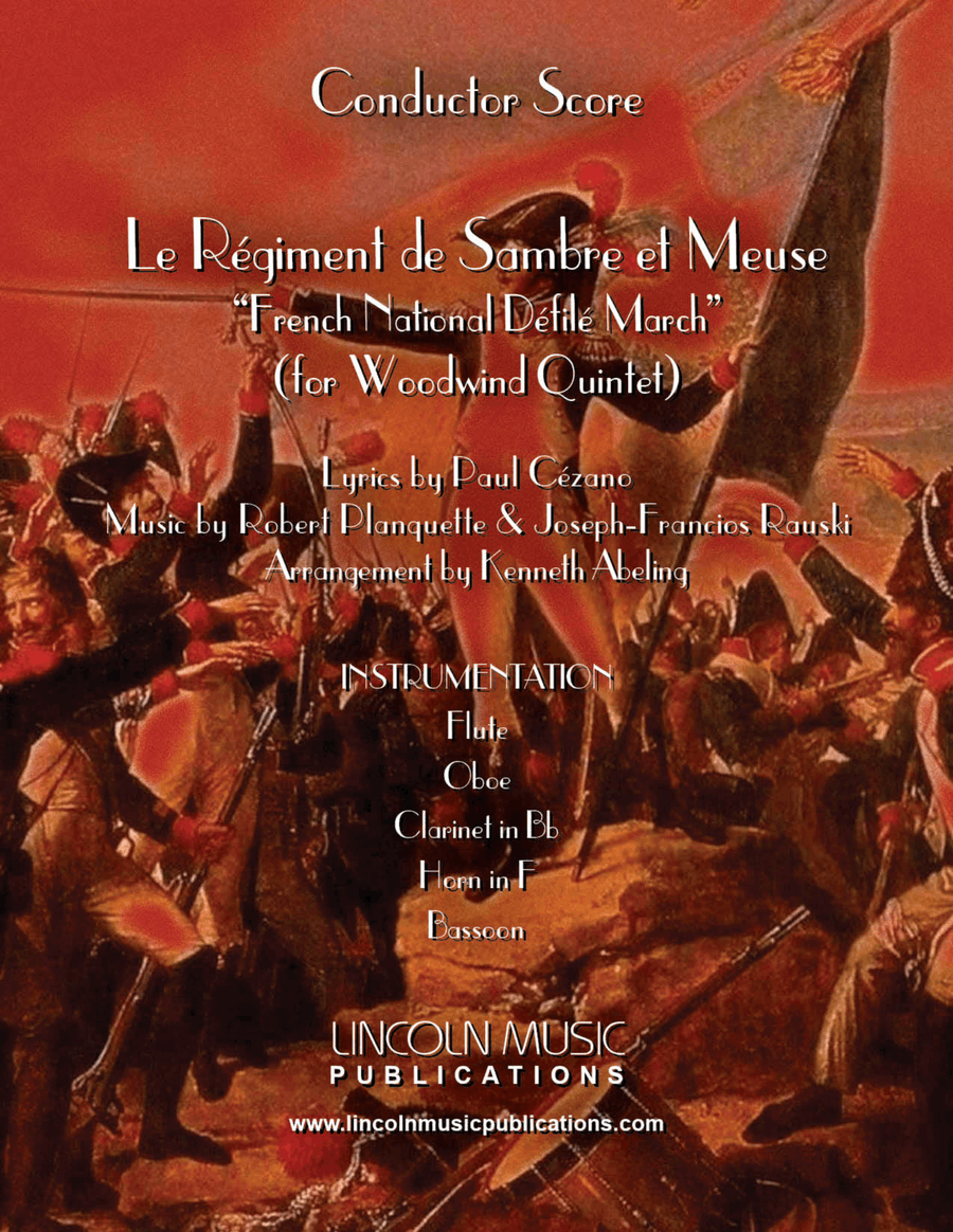 Le Regiment de Sambre et Meuse (for Woodwind Quintet) Woodwind Quintet scores gallery preview page 1