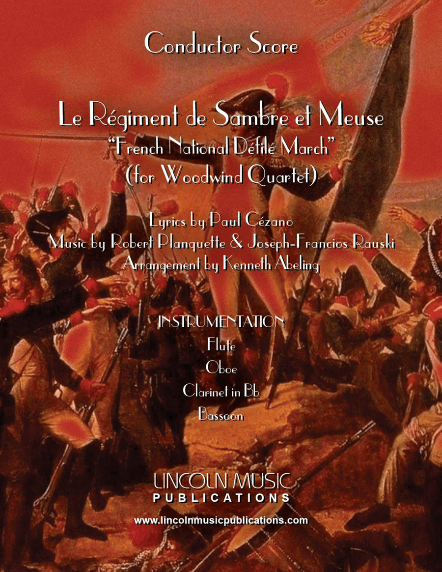 Le Regiment de Sambre et Meuse (for Woodwind Quartet) Woodwind Quartet scores gallery preview page 1