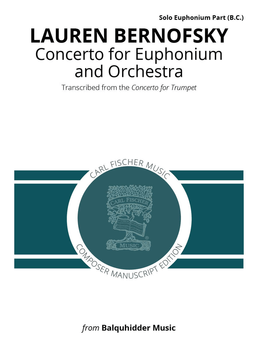 Concerto for Euphonium and Orchestra Orchestra scores gallery preview page 1