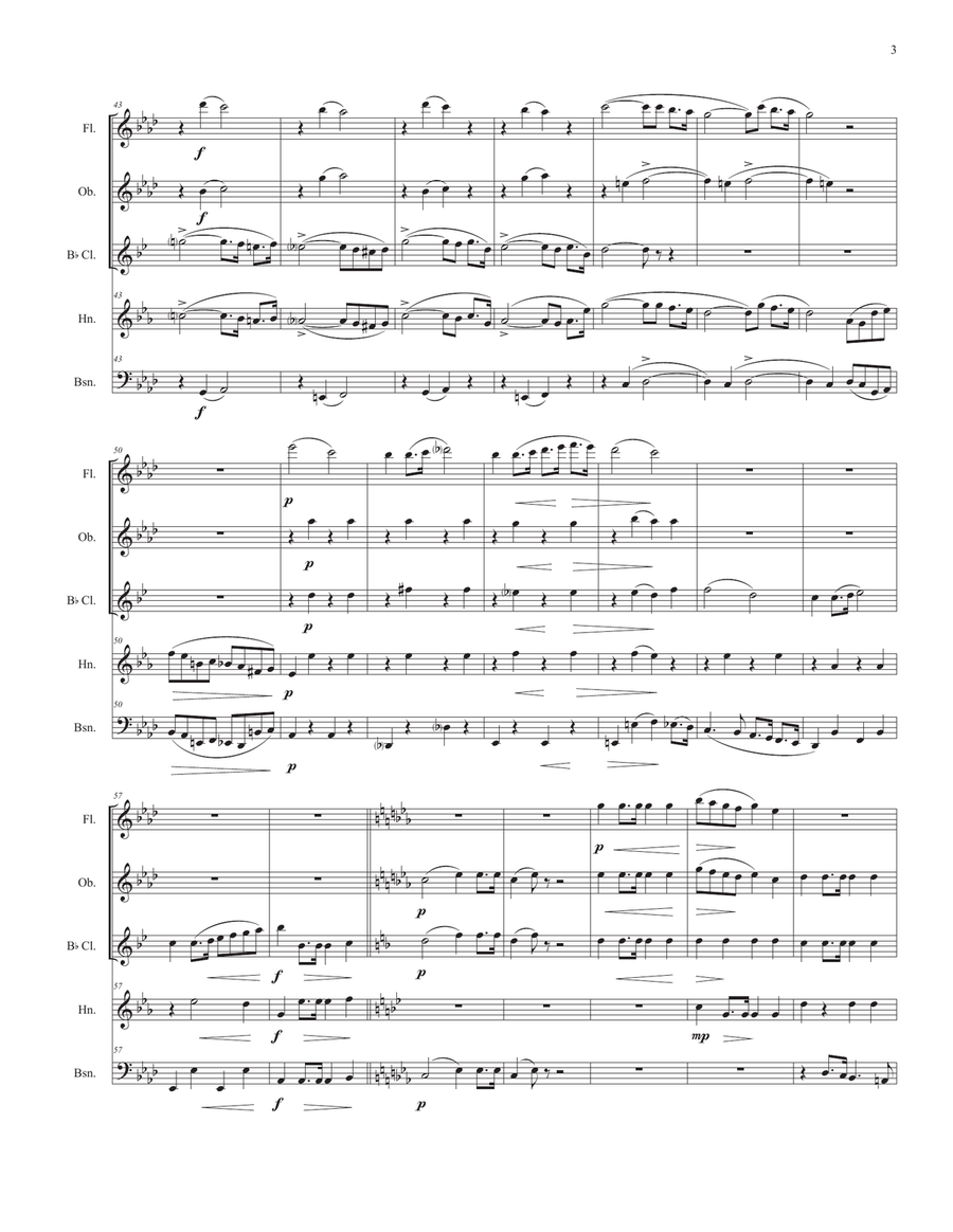 Funeral March for Woodwind Quintet Woodwind Quintet scores gallery preview page 5