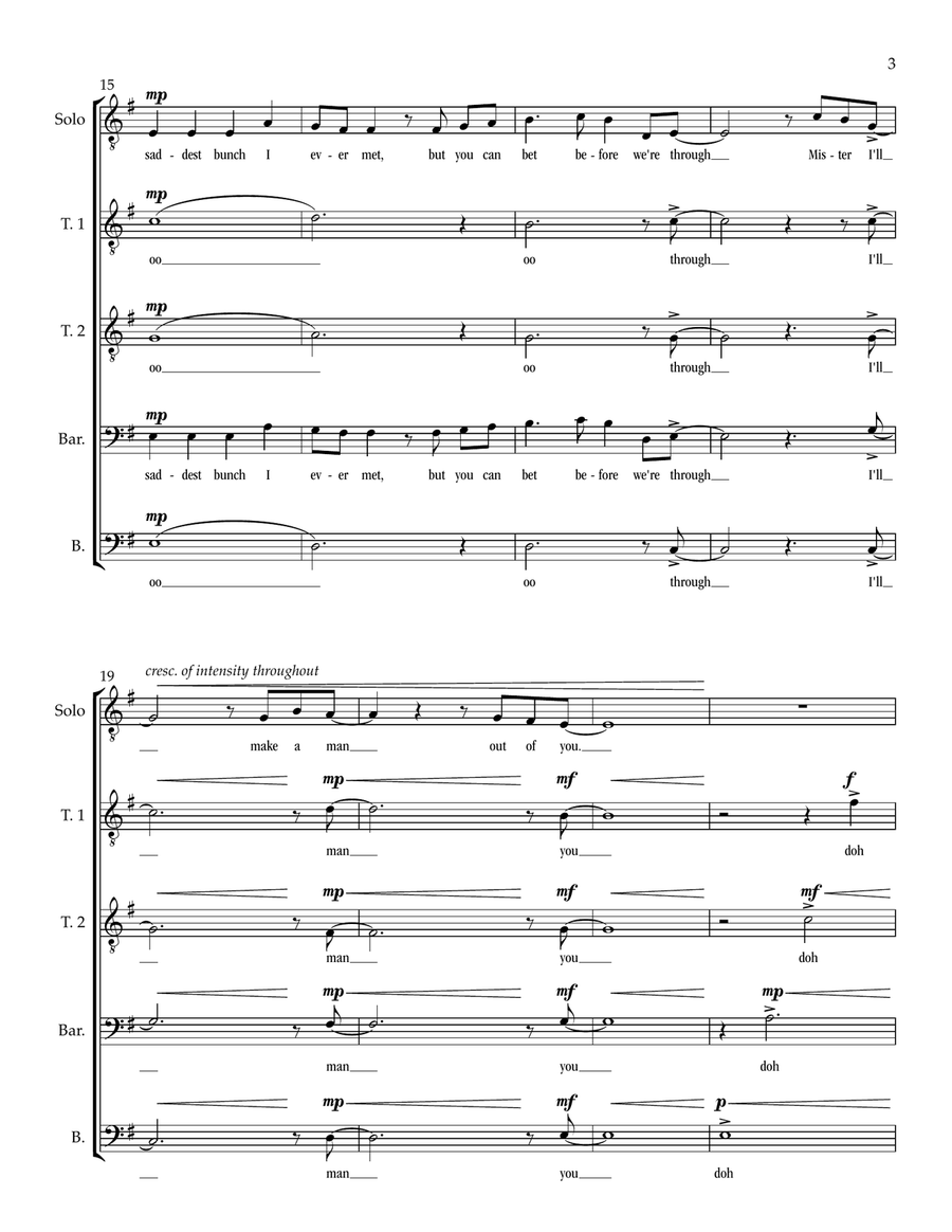 I'll Make A Man Out Of You Divisi scores gallery preview page 3