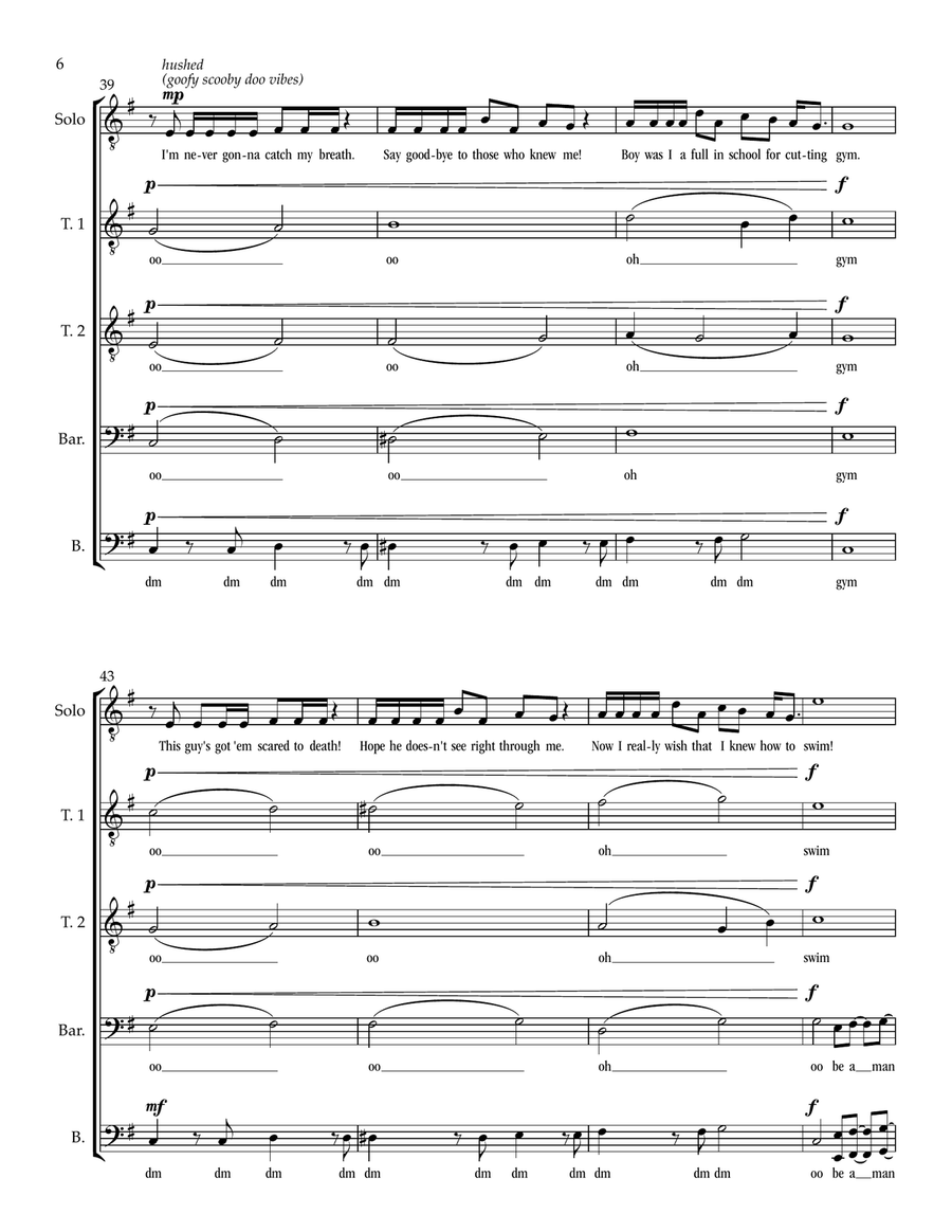 I'll Make A Man Out Of You Divisi scores gallery preview page 6