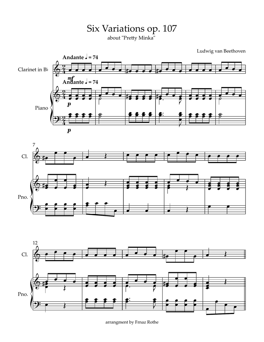 Six Variations op. 107 about 