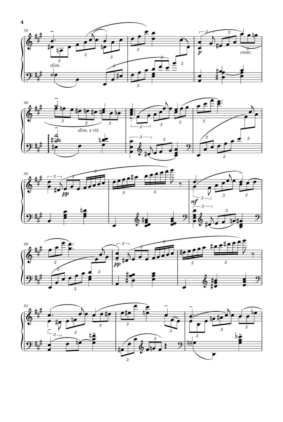 Love Sorrow Liebeslied - Sergei Rachmaninoff Piano Solo scores gallery preview page 4