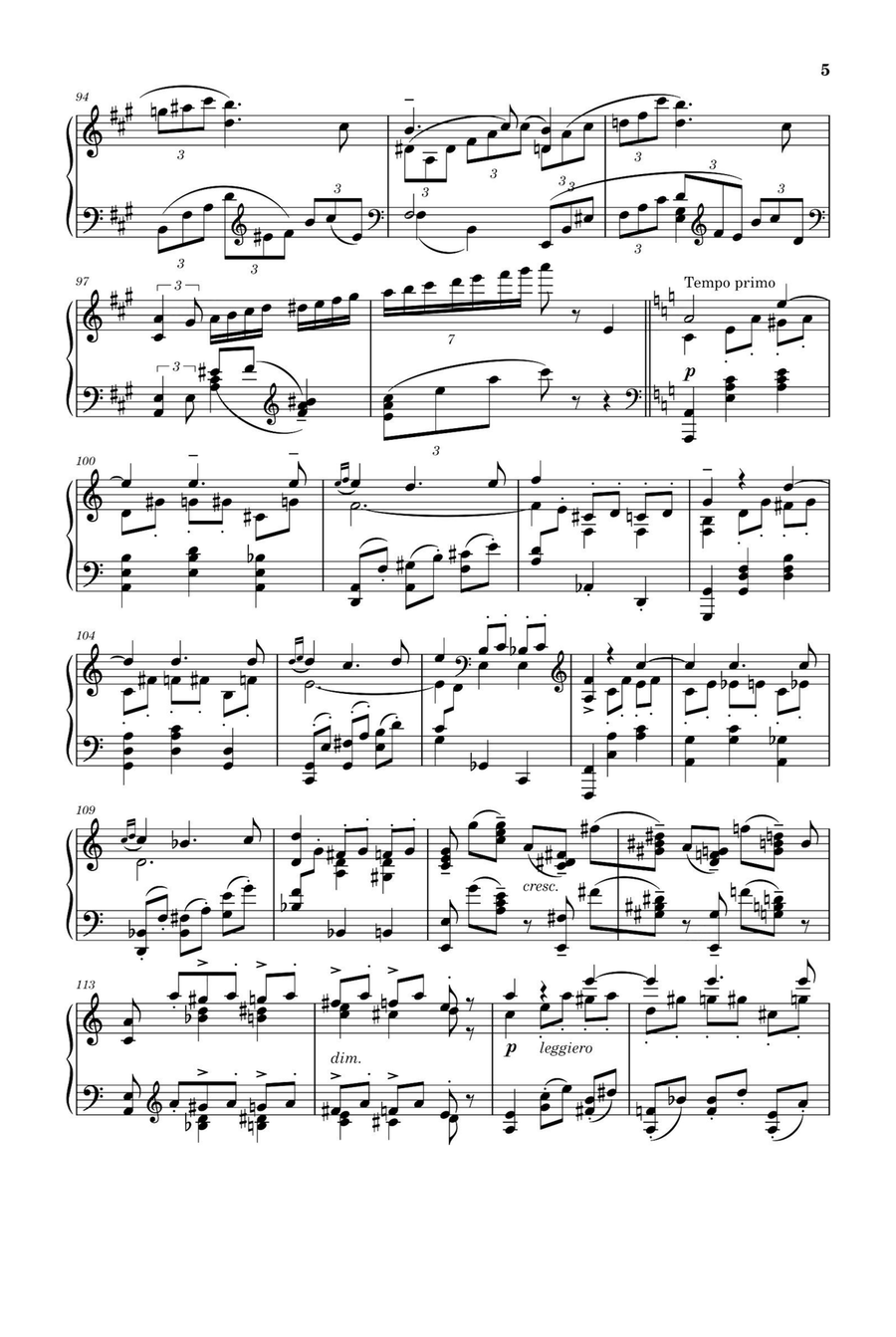 Love Sorrow Liebeslied - Sergei Rachmaninoff Piano Solo scores gallery preview page 5