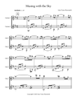 Musing with the Sky - classical guitar duet (Score & Parts in standard notation - no tablature)