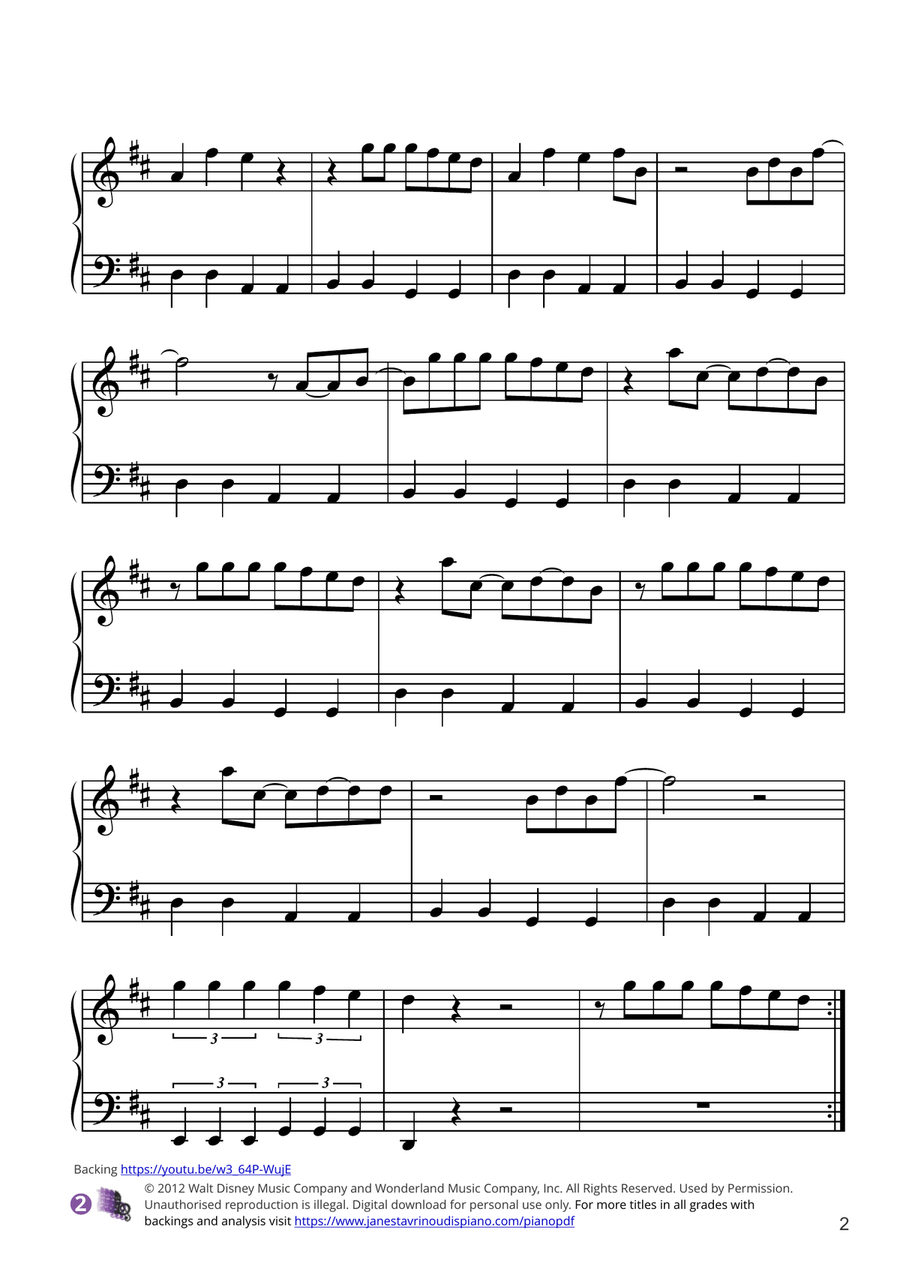 When Can I See You Again? Piano Solo scores gallery preview page 2