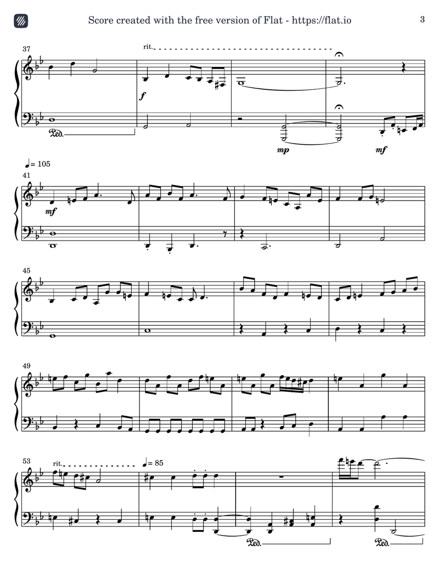Hallowed Graves Hallowed Graves Piano Solo scores gallery preview page 3