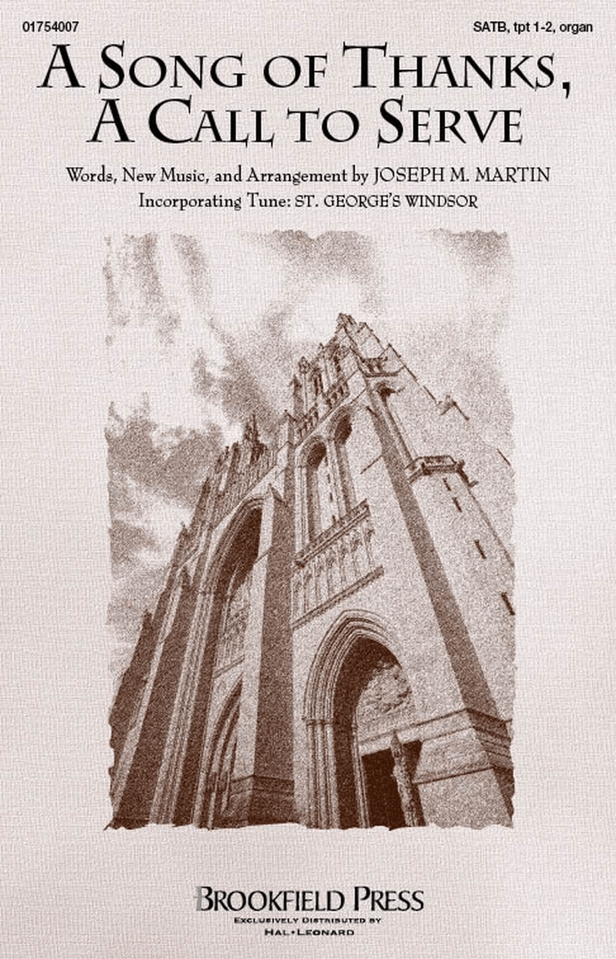 A Song Of Thanks, A Call To Serve 4-Part scores gallery preview page 1
