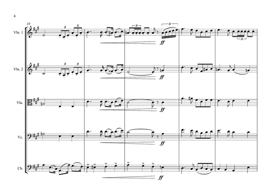 Malagasy National Antem for String Orchestra String Orchestra scores gallery preview page 4