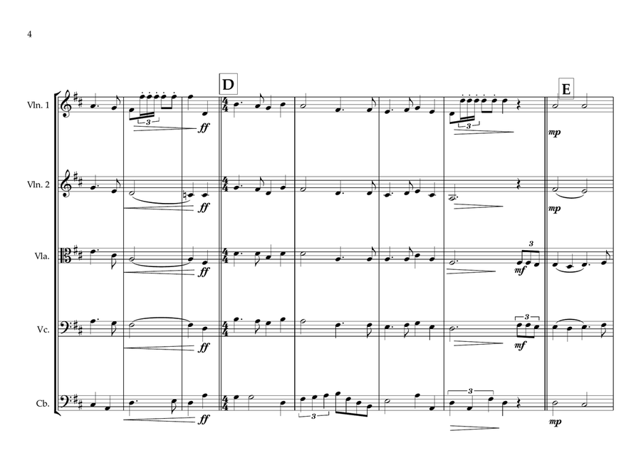 Seychellois National Anthem for String Orchestra String Orchestra scores gallery preview page 4