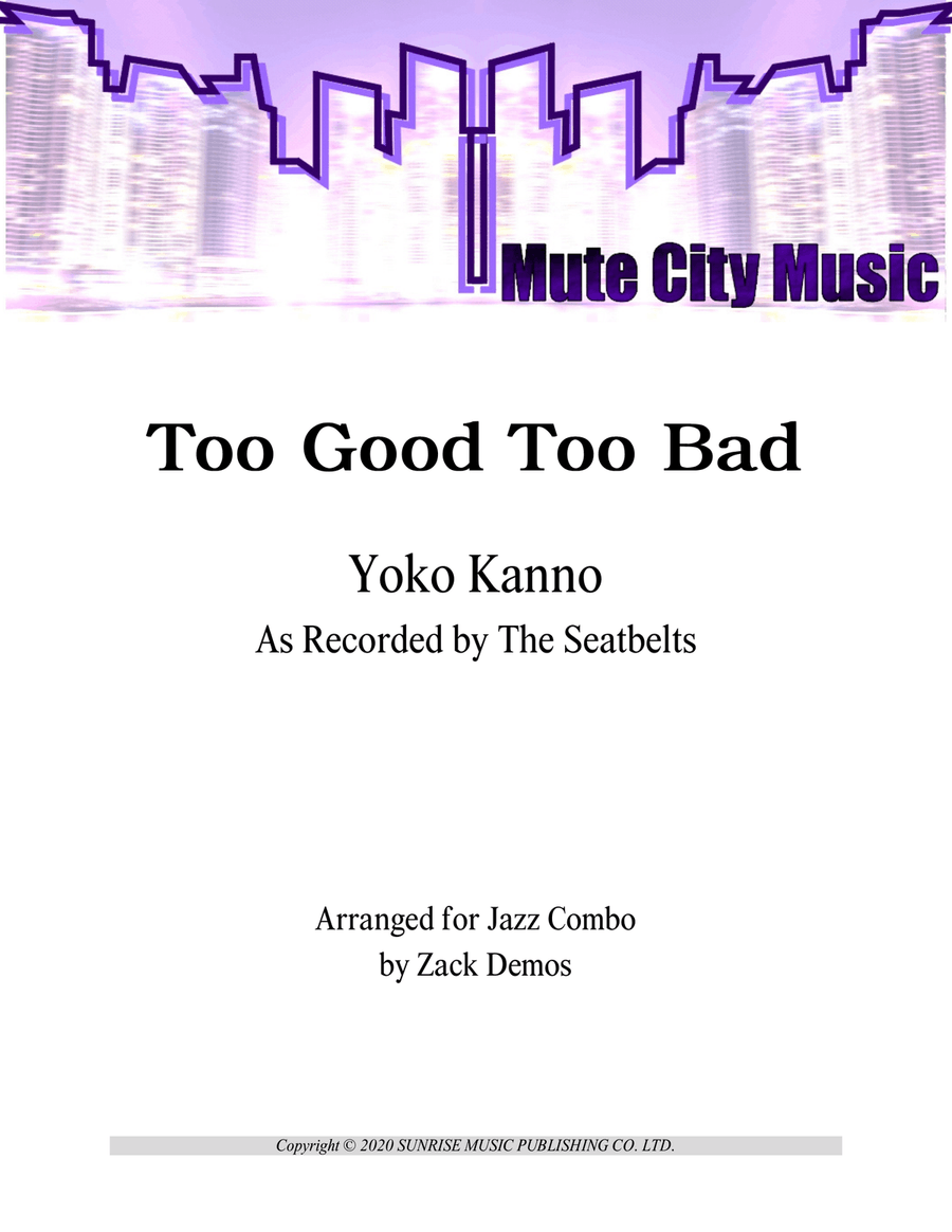 Too Good Too Bad Jazz Ensemble scores gallery preview page 1