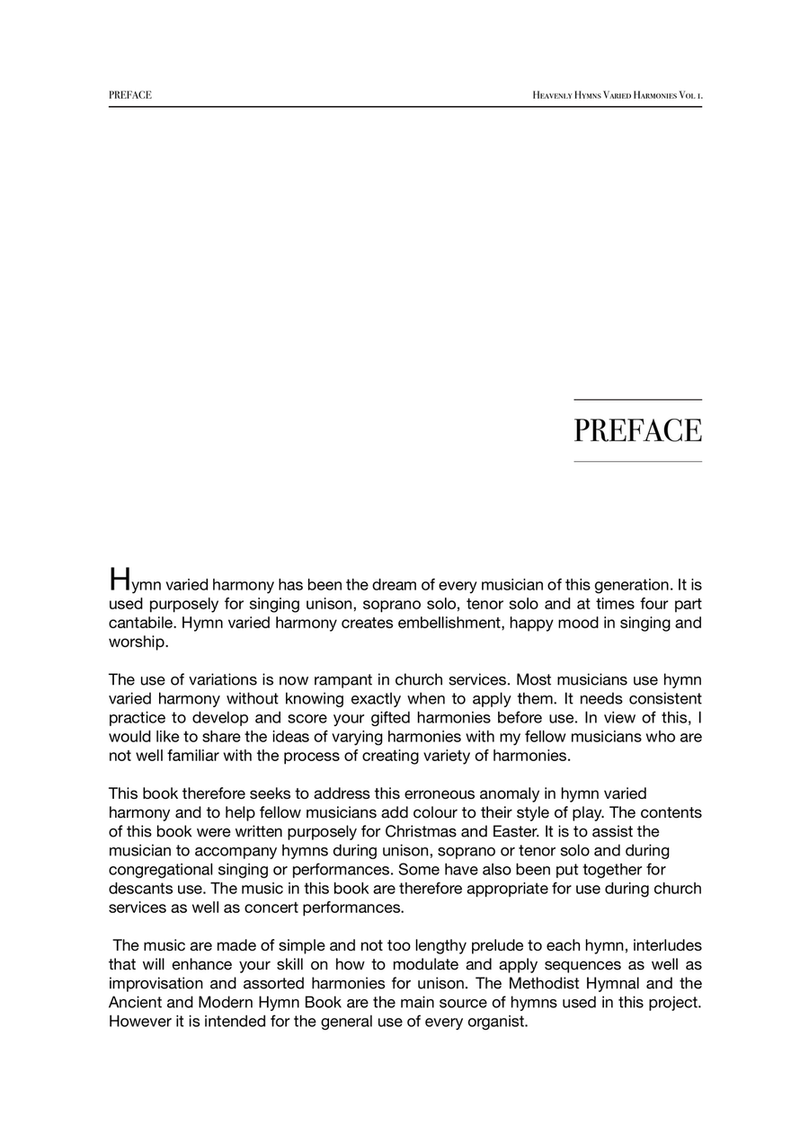 Heavenly Hymns Varied Harmonies Volume 1 Organ Solo scores gallery preview page 5