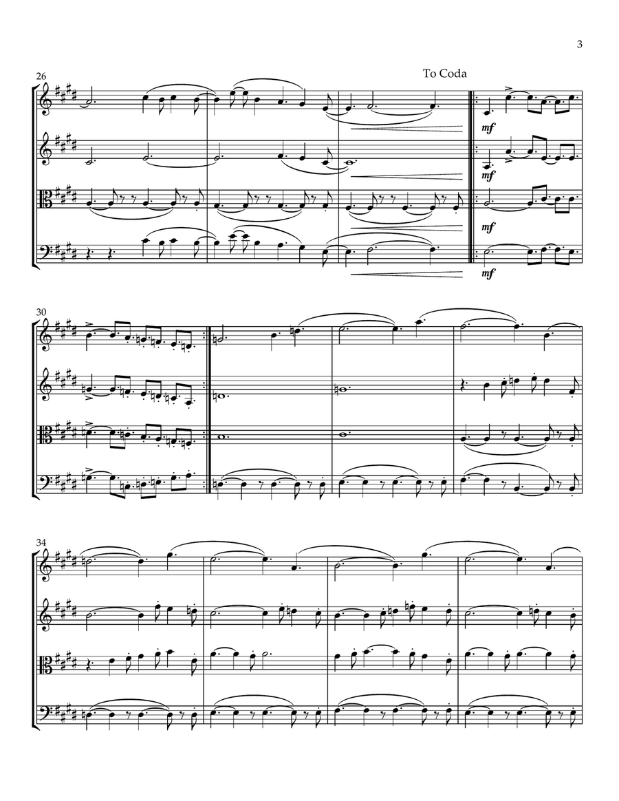 God Only Knows God Only Knows String Quartet scores gallery preview page 3