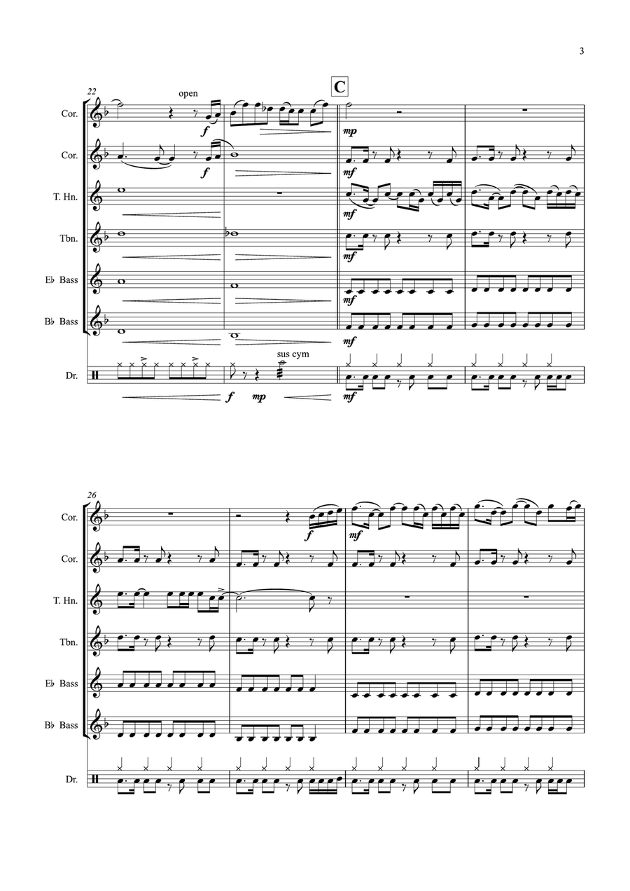 How Far I'll Go How Far I'll Go Brass Quintet scores gallery preview page 3