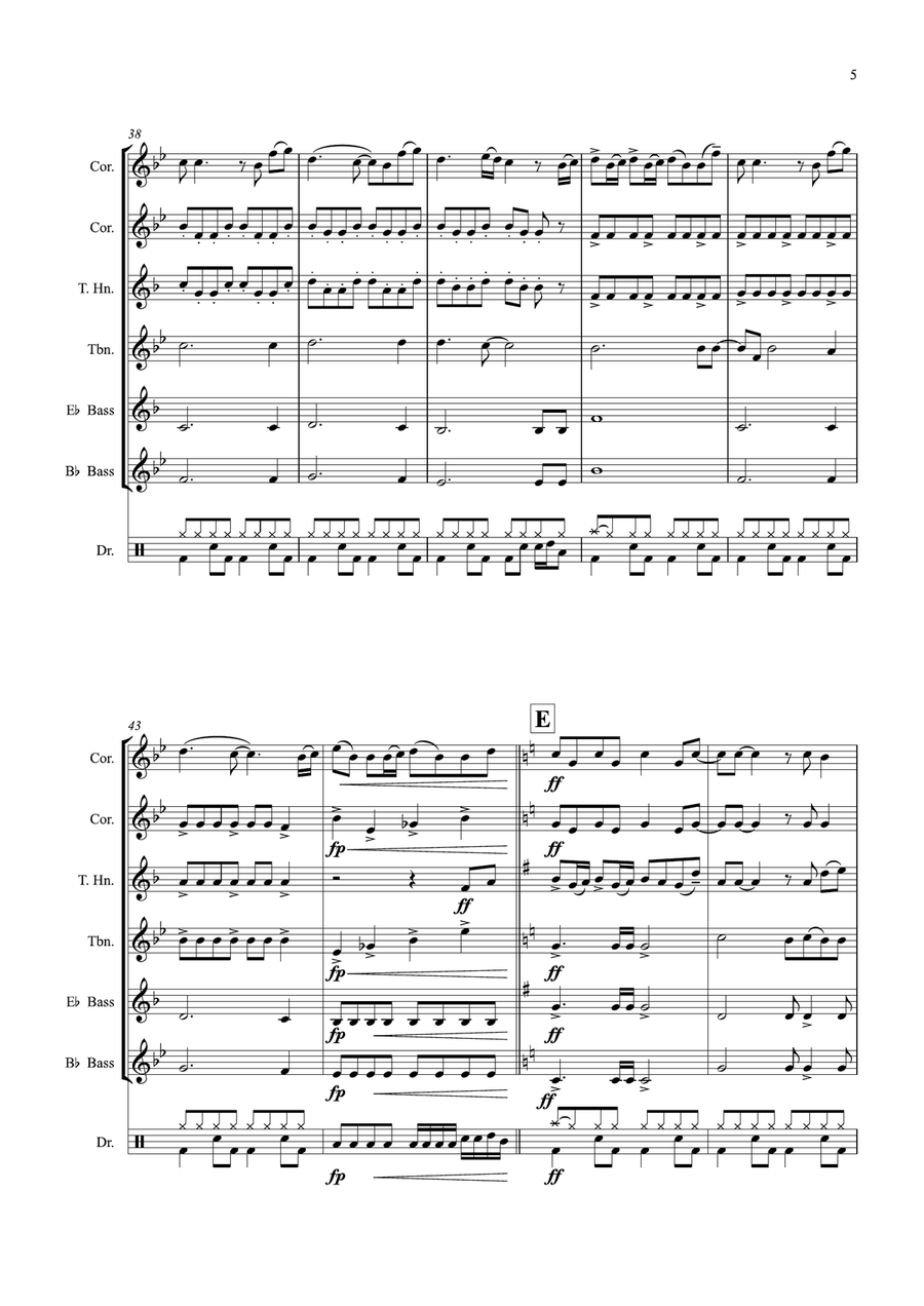 How Far I'll Go How Far I'll Go Brass Quintet scores gallery preview page 5