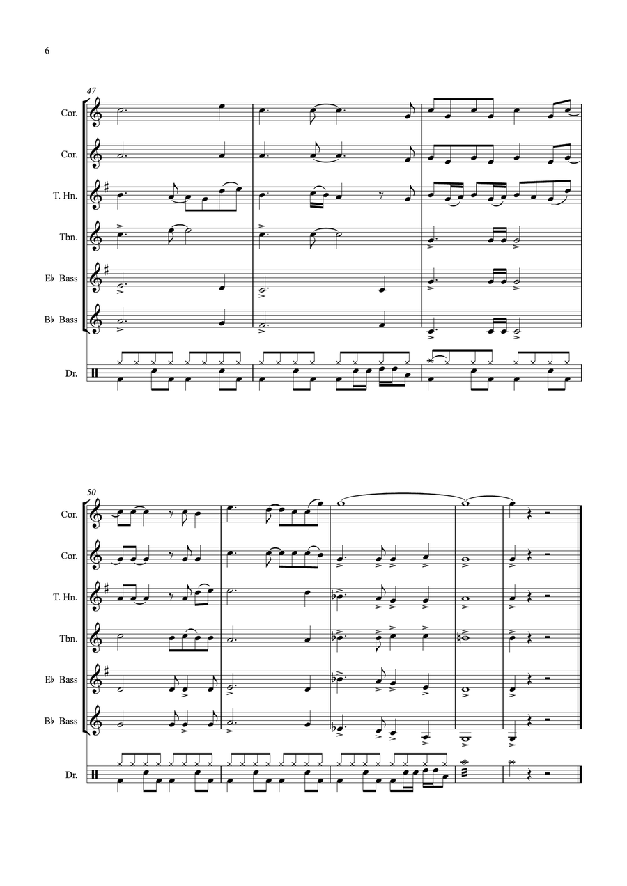 How Far I'll Go How Far I'll Go Brass Quintet scores gallery preview page 6