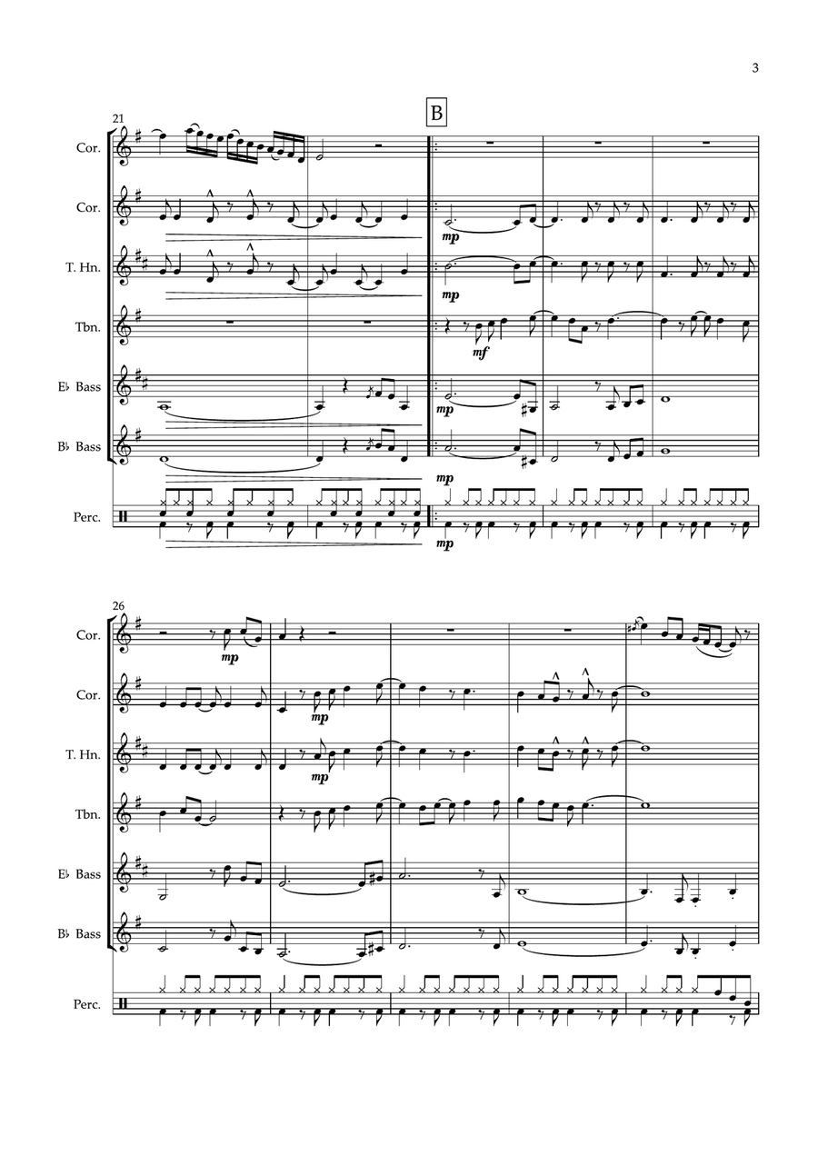 Killing Me Softly With His Song Brass Quintet scores gallery preview page 3