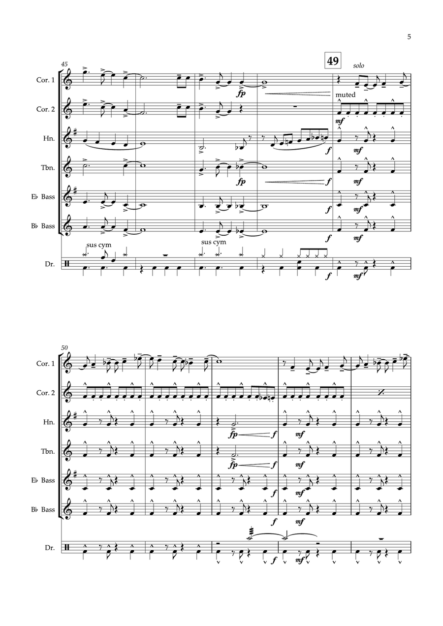 Let It Go Let It Go Brass Quintet scores gallery preview page 5