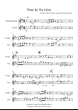 Thine Be The Glory for Descant Recorder and Ukulele Duet