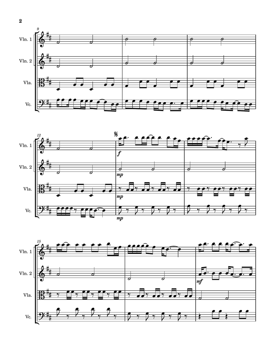You And Me On The Rock You And Me On The Rock String Quartet scores gallery preview page 2