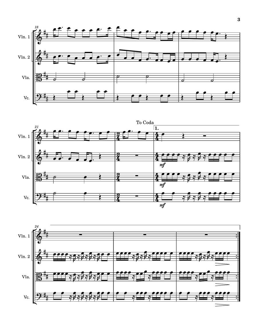 You And Me On The Rock You And Me On The Rock String Quartet scores gallery preview page 3