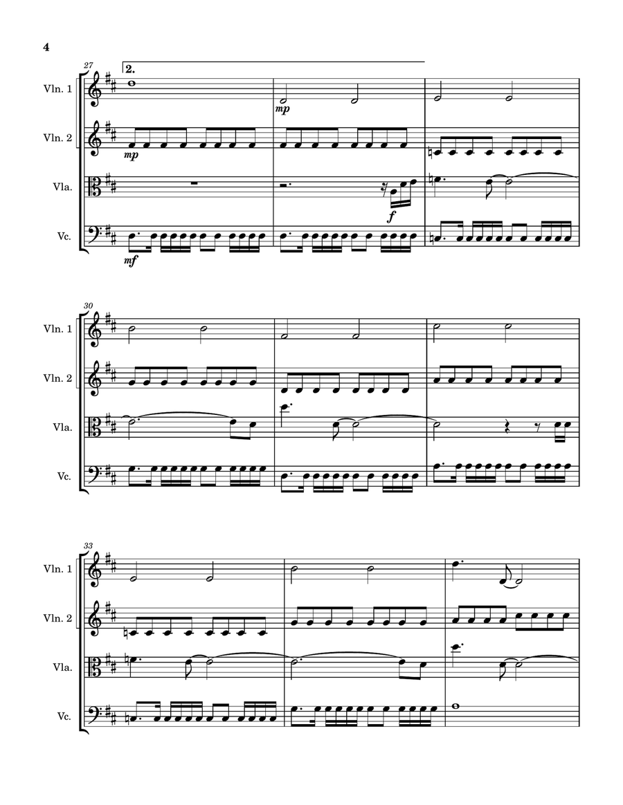 You And Me On The Rock You And Me On The Rock String Quartet scores gallery preview page 4
