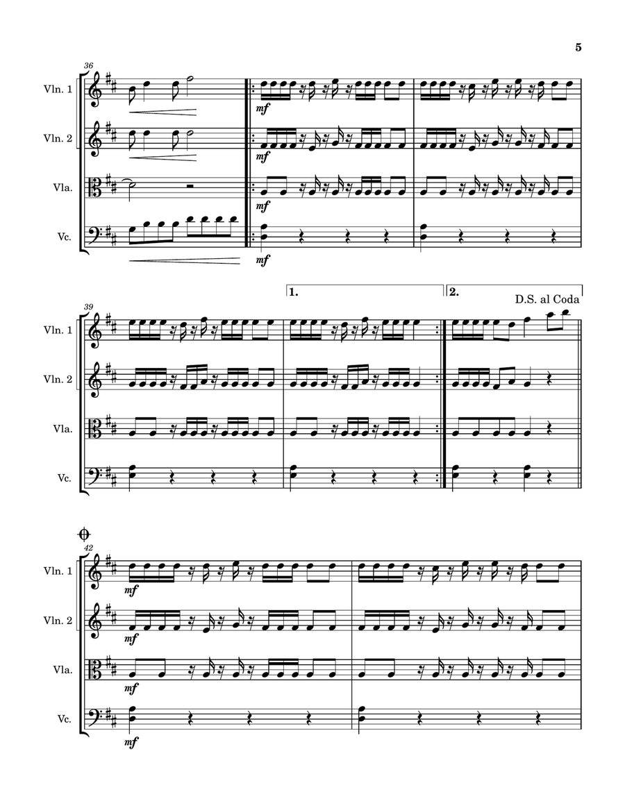 You And Me On The Rock You And Me On The Rock String Quartet scores gallery preview page 5