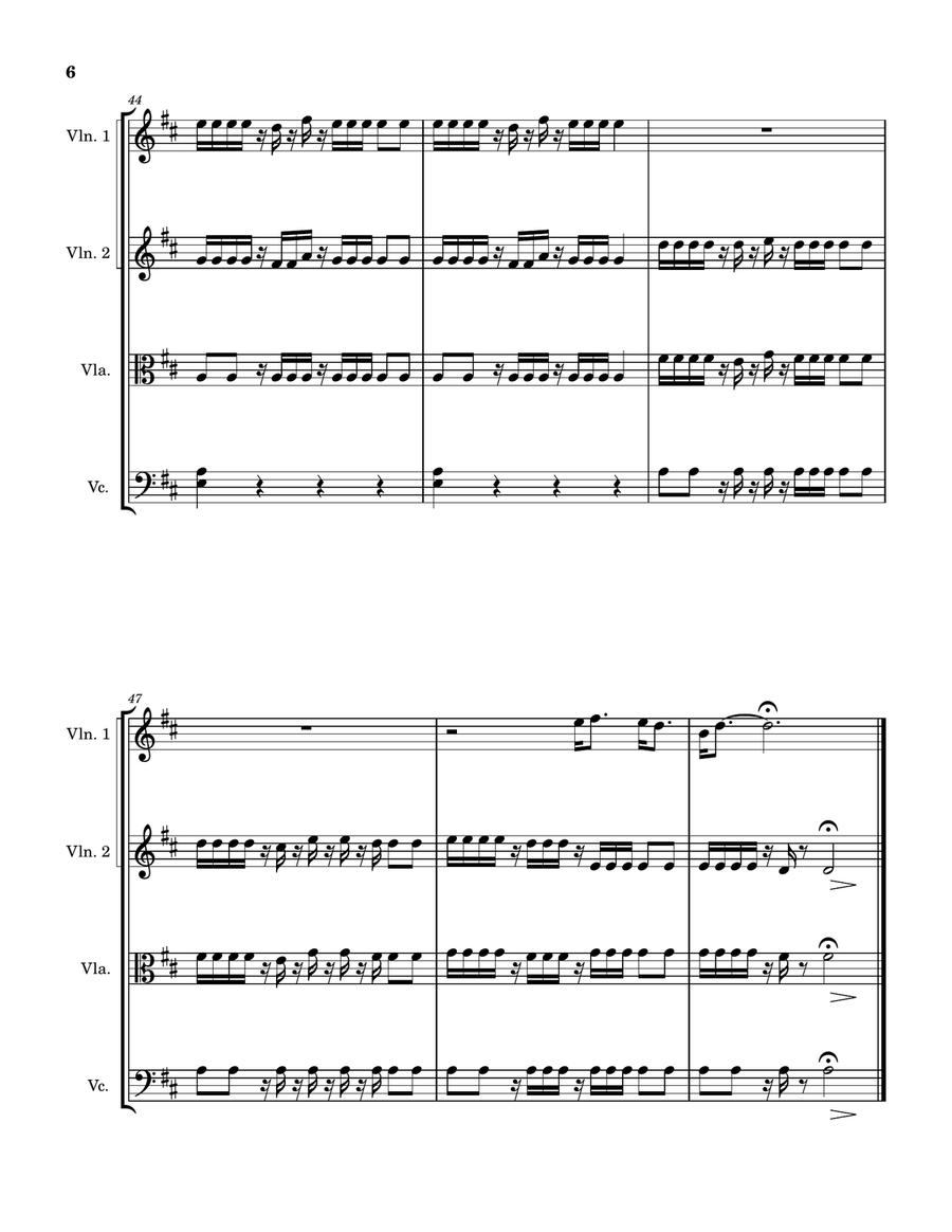 You And Me On The Rock You And Me On The Rock String Quartet scores gallery preview page 6
