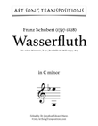 SCHUBERT: Wasserfluth, D. 911 no. 6 (transposed to C minor)