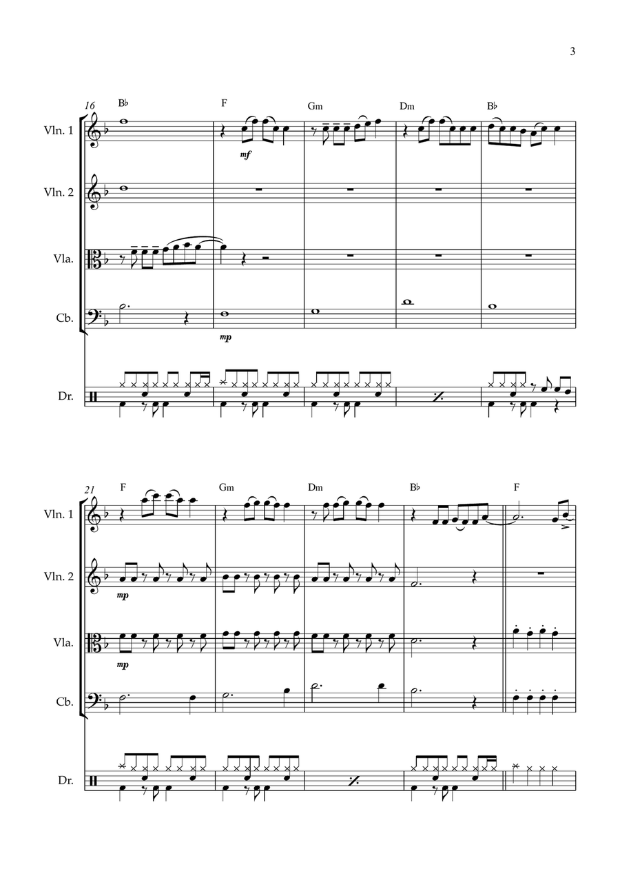 Firework String Quartet scores gallery preview page 3
