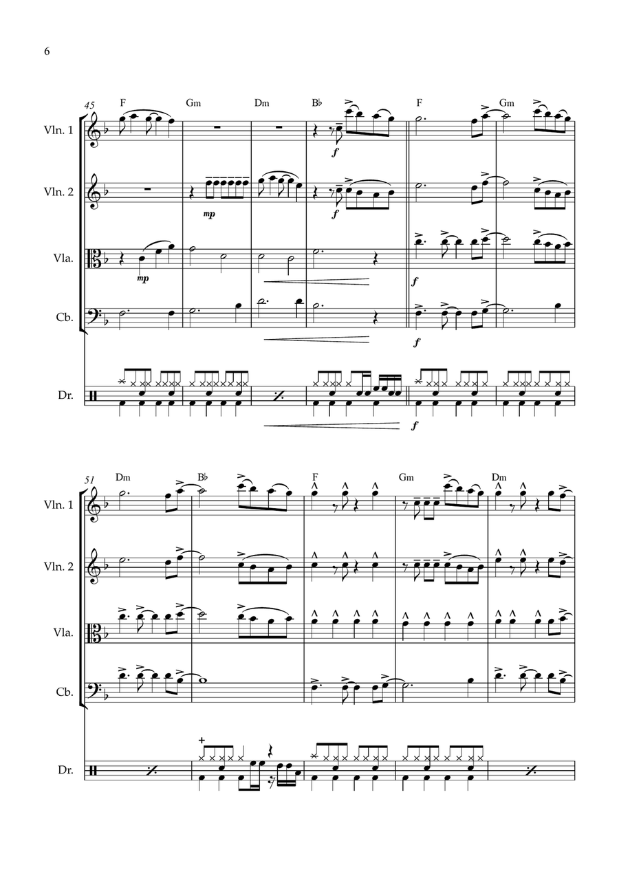 Firework String Quartet scores gallery preview page 6