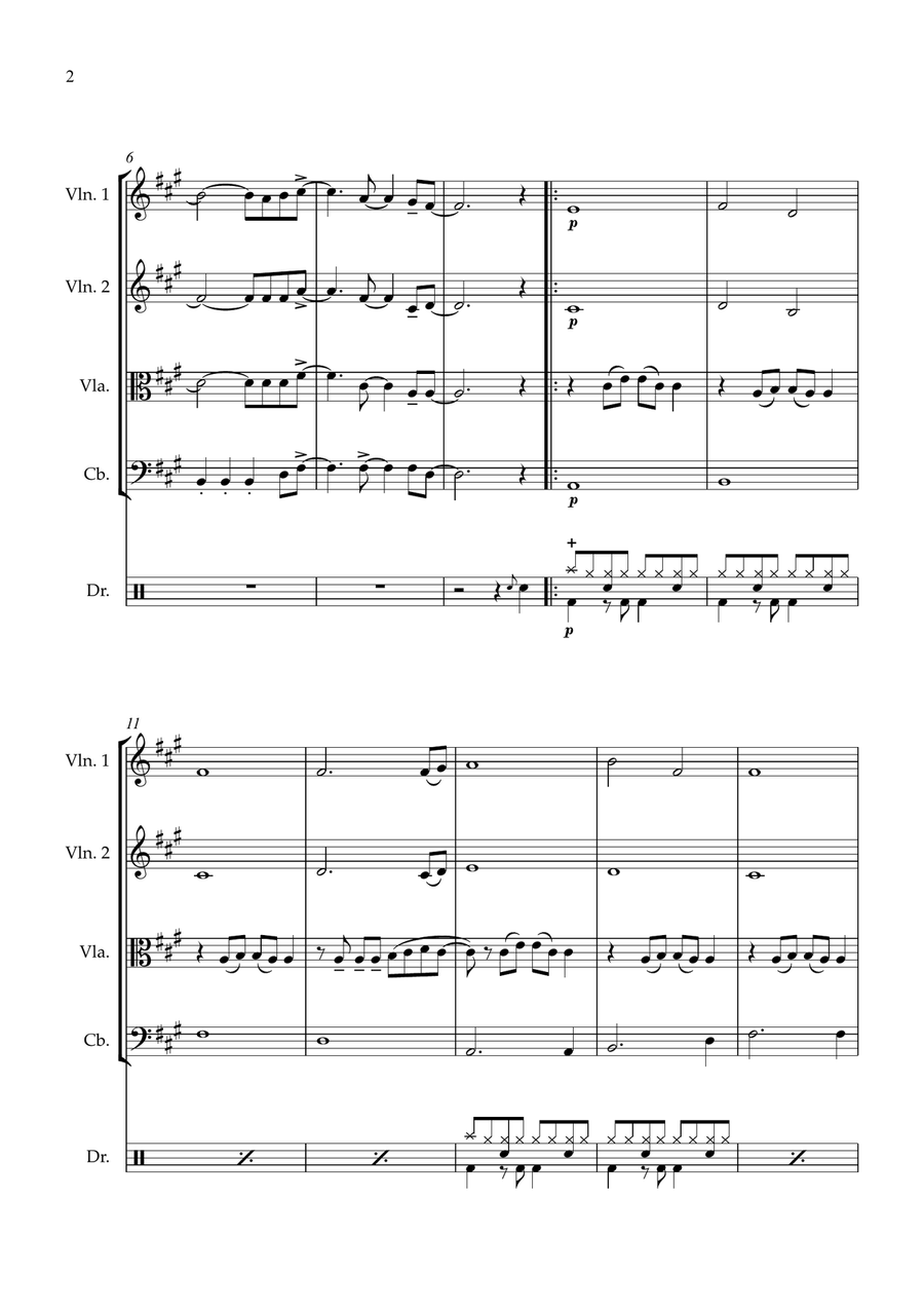 Firework String Quartet scores gallery preview page 2
