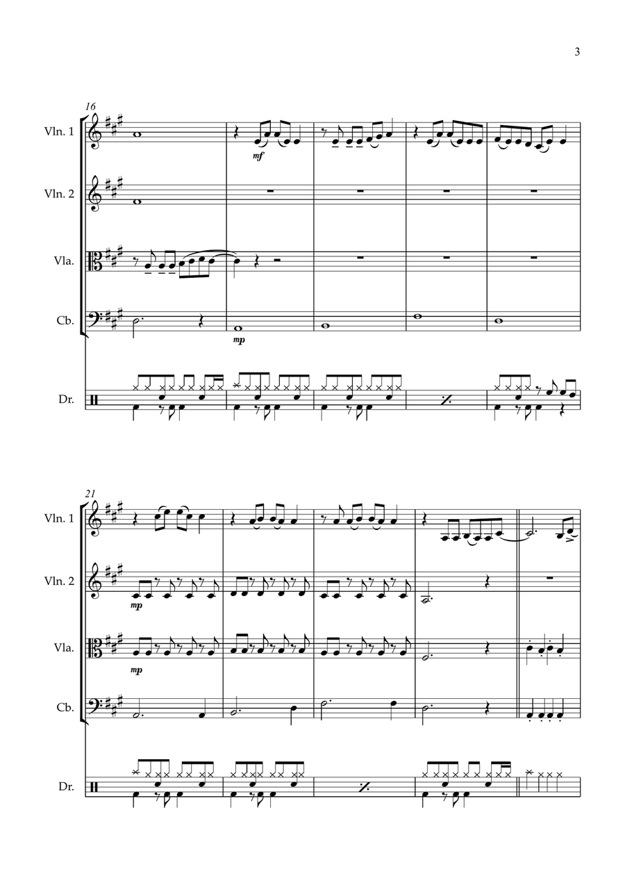 Firework String Quartet scores gallery preview page 3