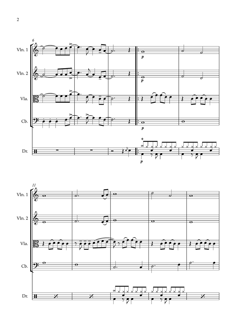 Firework String Quartet scores gallery preview page 2